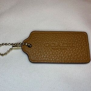 Large Coach Hang Tag 2.5” x 1.5” Light Brown / Tan!